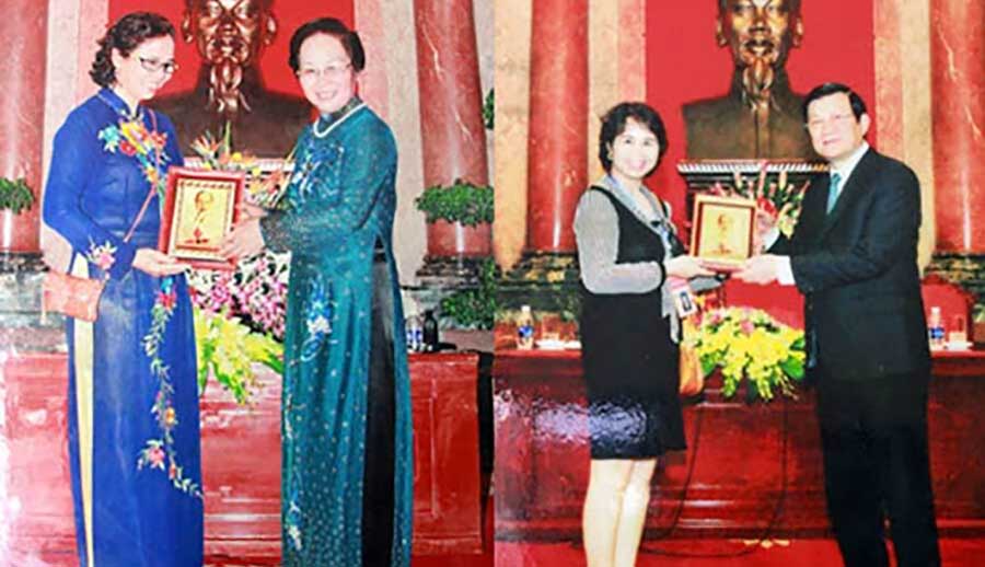 Lương y Nguyễn Quý Thanh được tặng quà lưu niệm!